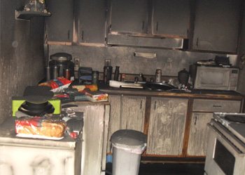 Fire Damage in House