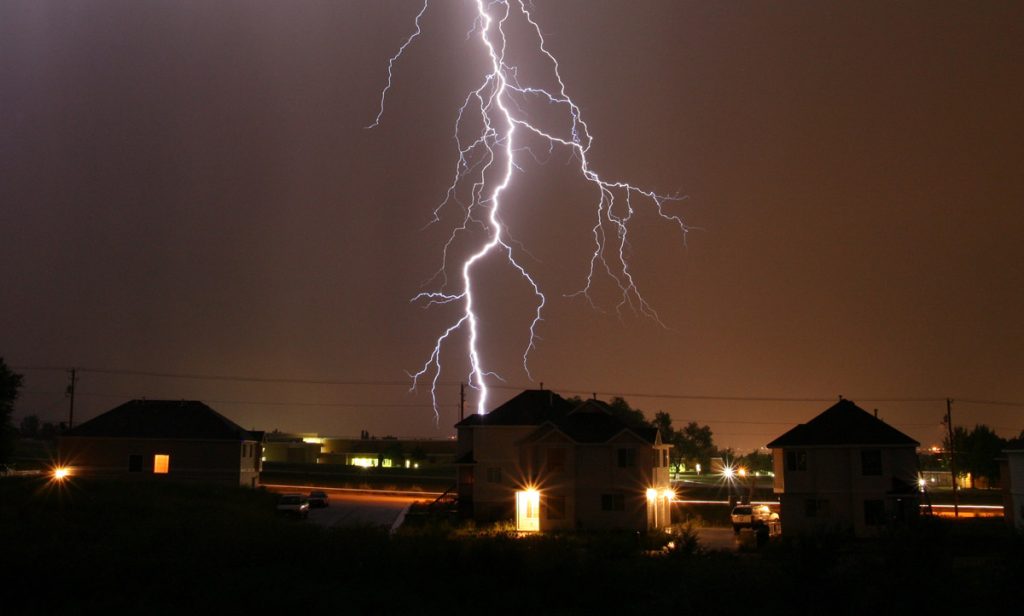 Fire from Lightning Strike