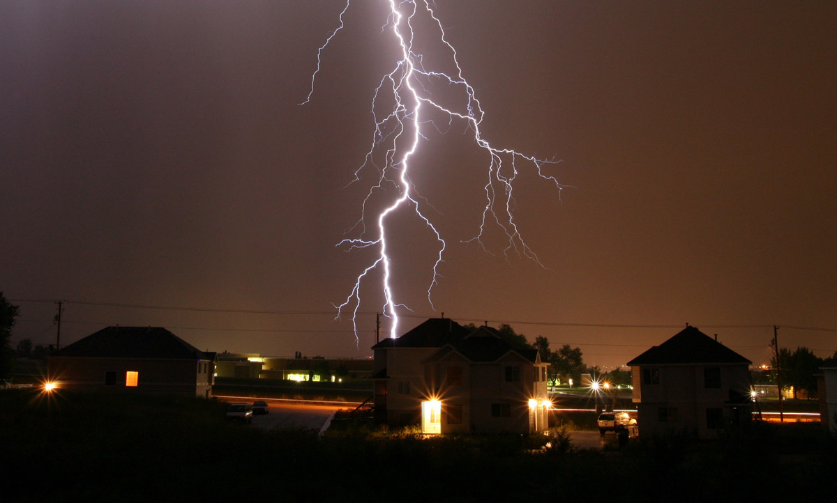 Fire from Lightning Strike
